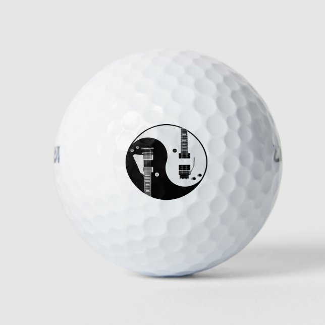 Guitar Yin Yang Golf Balls (Front)