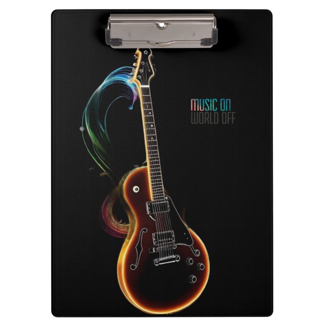 guitare music on  clipboard (Front)