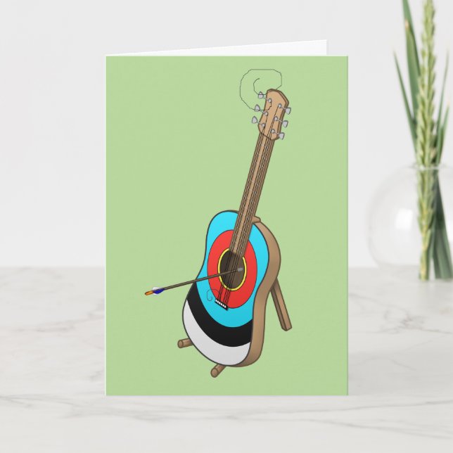 Guitarget greeting card (Front)