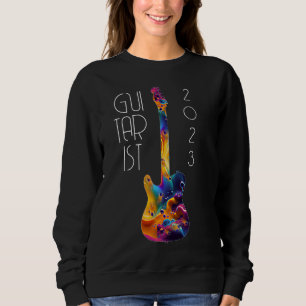 GUITARIST 2023 COLORFUL GUITAR BAND GIFT SWEATSHIRT