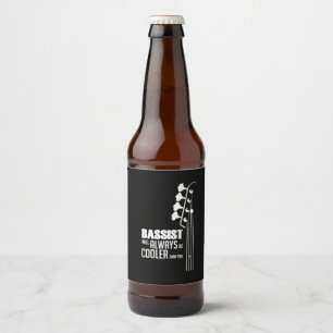 Guitarist Bassist Will Always Cooler Than You Xmas Beer Bottle Label