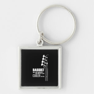 Guitarist Bassist Will Always Cooler Than You Xmas Key Ring