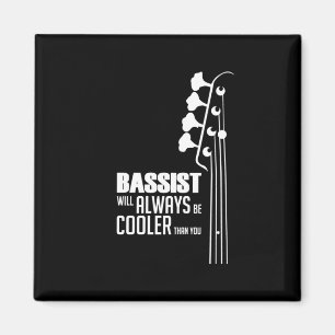 Guitarist Bassist Will Always Cooler Than You Xmas Magnet