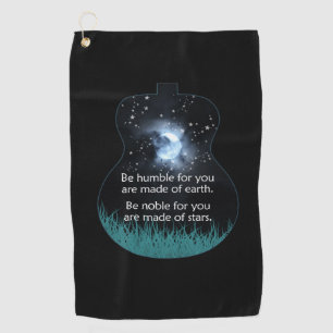 Guitarist Be Humble For You Are Made Of Earth Xmas Golf Towel