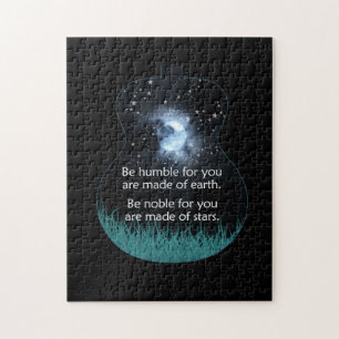 Guitarist Be Humble For You Are Made Of Earth Xmas Jigsaw Puzzle