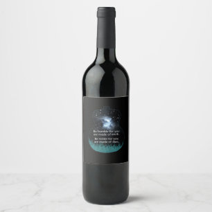 Guitarist Be Humble For You Are Made Of Earth Xmas Wine Label