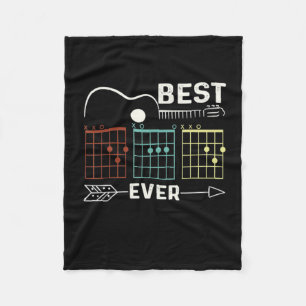 Guitarist Best Dad Ever Birthday Fleece Blanket