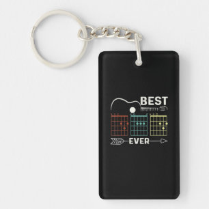Guitarist Best Dad Ever Birthday Key Ring