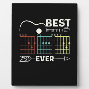 Guitarist Best Dad Ever Birthday Plaque