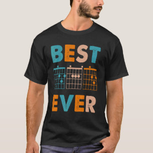 Guitarist Best Dad Ever With Retro Vintage For Fat T-Shirt