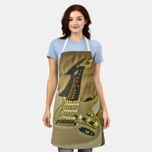 Guitarist birthday gift apron