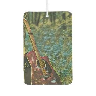 Guitarist birthday gift car air freshener