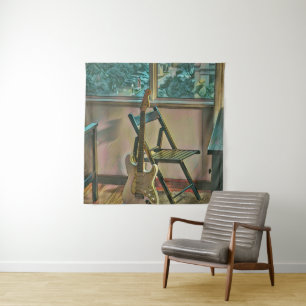 guitarist birthday gift tapestry