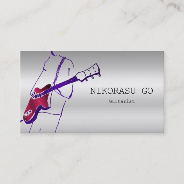 Guitarist Business Card (Front)