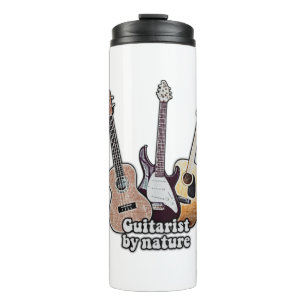 Guitarist by nature. funny guitar artwork thermal tumbler