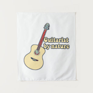 Guitarist by nature. motivational guitar quotes tapestry