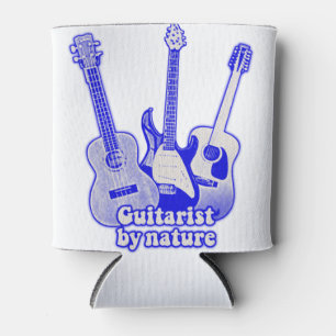 Guitarist by nature. retro blue guitars can cooler