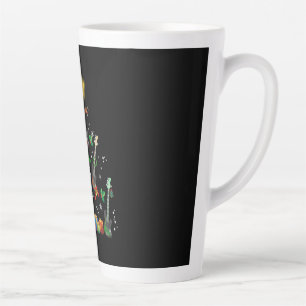 Guitarist Christmas Tree Guitar Birthday Latte Mug
