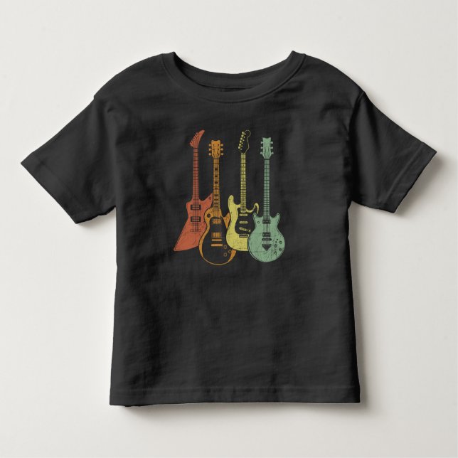 Guitarist Colourful Musical Instruments Guitars Toddler T-Shirt (Front)