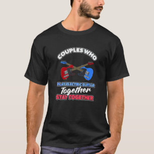 Guitarist Couple E Electric Guitar T-Shirt