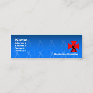 Guitarist Cross - Skinny Mini Business Card