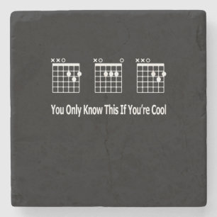 Guitarist Dad Guitar Tab Musical Birthday Stone Coaster