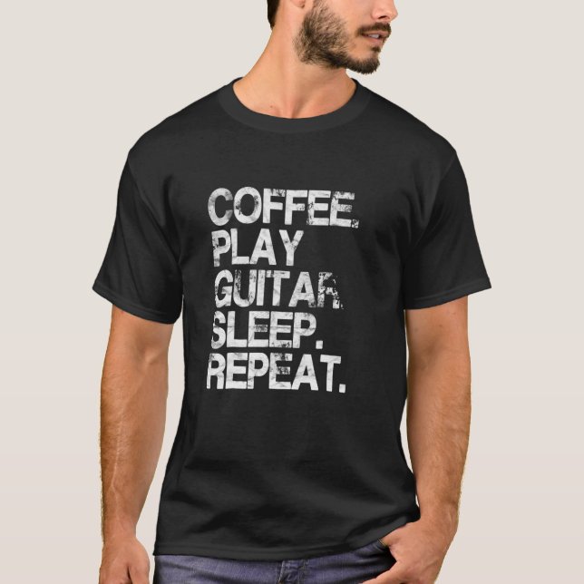 Guitarist Electric Guitar For Coffee S T-Shirt (Front)