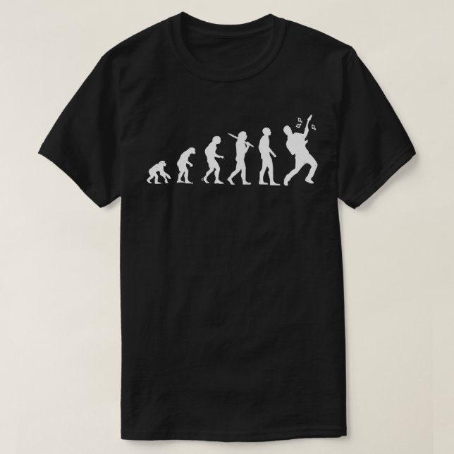 Guitarist Evolution T-Shirt (Design Front)