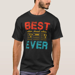 Guitarist Father Best Dad Ever D A D Chord Guitar T-Shirt