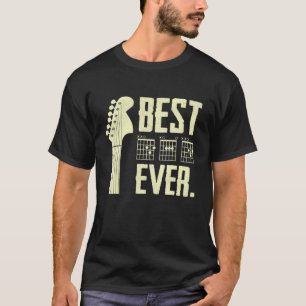 Guitarist Father Best Dad Ever D A D Chord Guitar T-Shirt