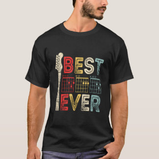 Guitarist Father'S Day Best Dad Ever Dad Chord Gui T-Shirt