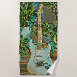 Guitarist gifts beach towel
