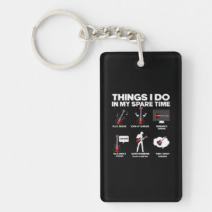 Guitarist Guitar Addicted Guitarist Music Birthday Key Ring