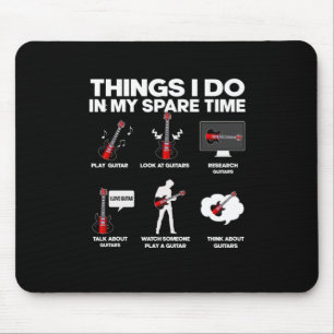Guitarist Guitar Addicted Guitarist Music Birthday Mouse Pad