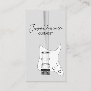 Guitarist Guitar Music Musician Business Card