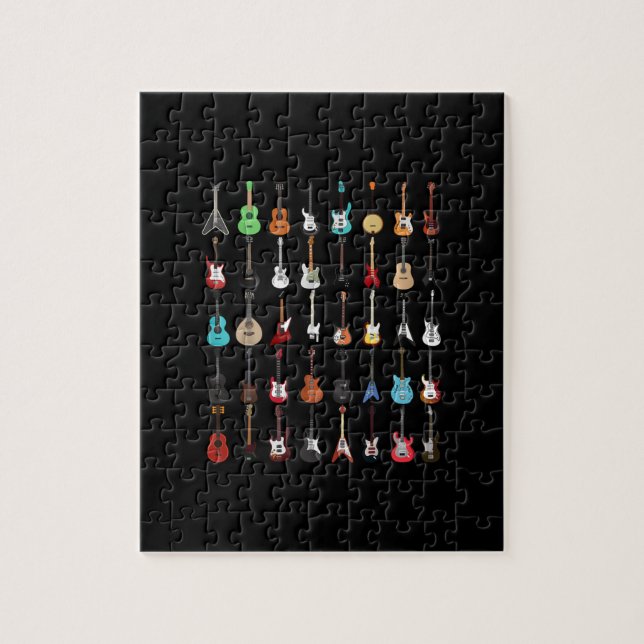 Guitarist Guitar Musical Instrument Rock and Roll Jigsaw Puzzle (Vertical)