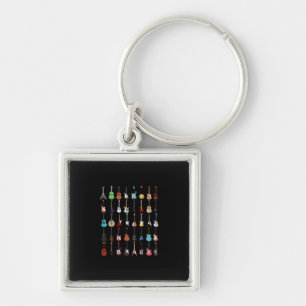 Guitarist Guitar Musical Instrument Rock and Roll Key Ring