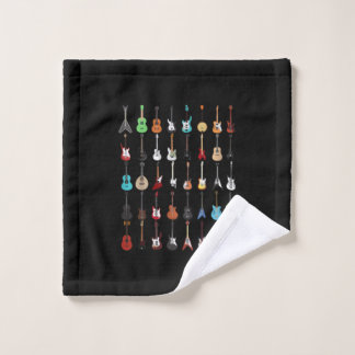Guitarist Guitar Musical Instrument Rock and Roll Wash Cloth