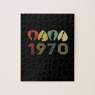 Guitarist Guitar Pick 1970 Guitarist Birthday Jigsaw Puzzle