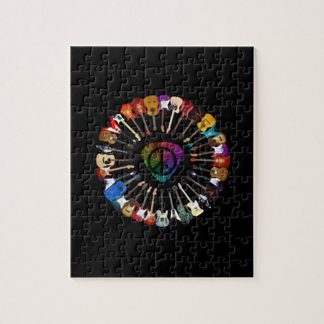 Guitarist Guitar Variety Birthday Jigsaw Puzzle (Vertical)