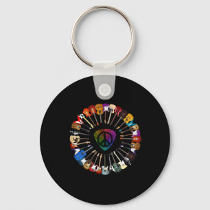 Guitarist Guitar Variety Birthday Key Ring
