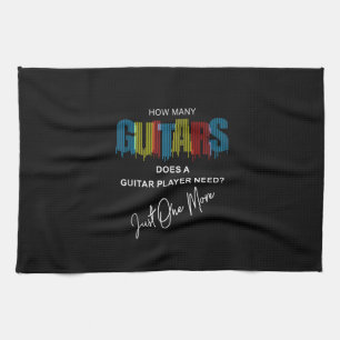 Guitarist How Many Guitars Does Birthday Tea Towel