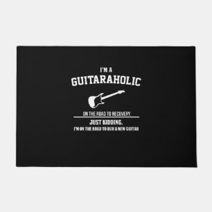 Guitarist I Am Guitaraholic Birthday Doormat