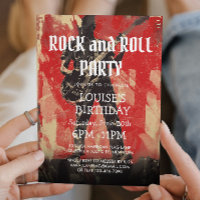 Guitarist Illustration Rock And Roll Party