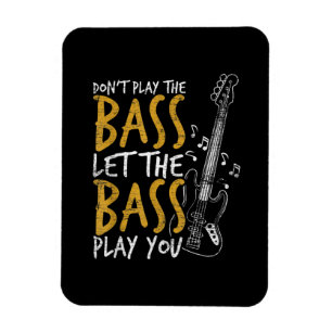Guitarist Let The Bass Guitar Birthday Magnet