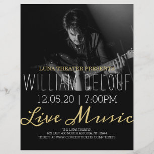 Guitarist Live Music Concert Flyer