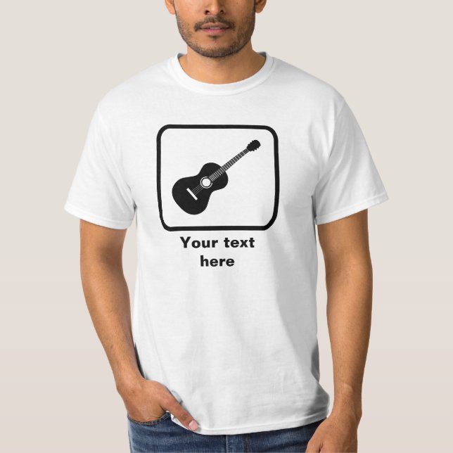 Guitarist Logo -- Customisable T-Shirt (Front)