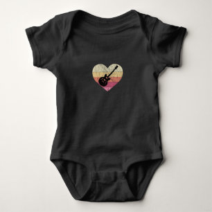 Guitarist Loves Playing Blues Guitar Baby Bodysuit