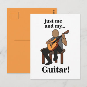 Guitarist Playing Guitar Postcard