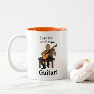 Guitarist Playing Guitar  Two-Tone Coffee Mug